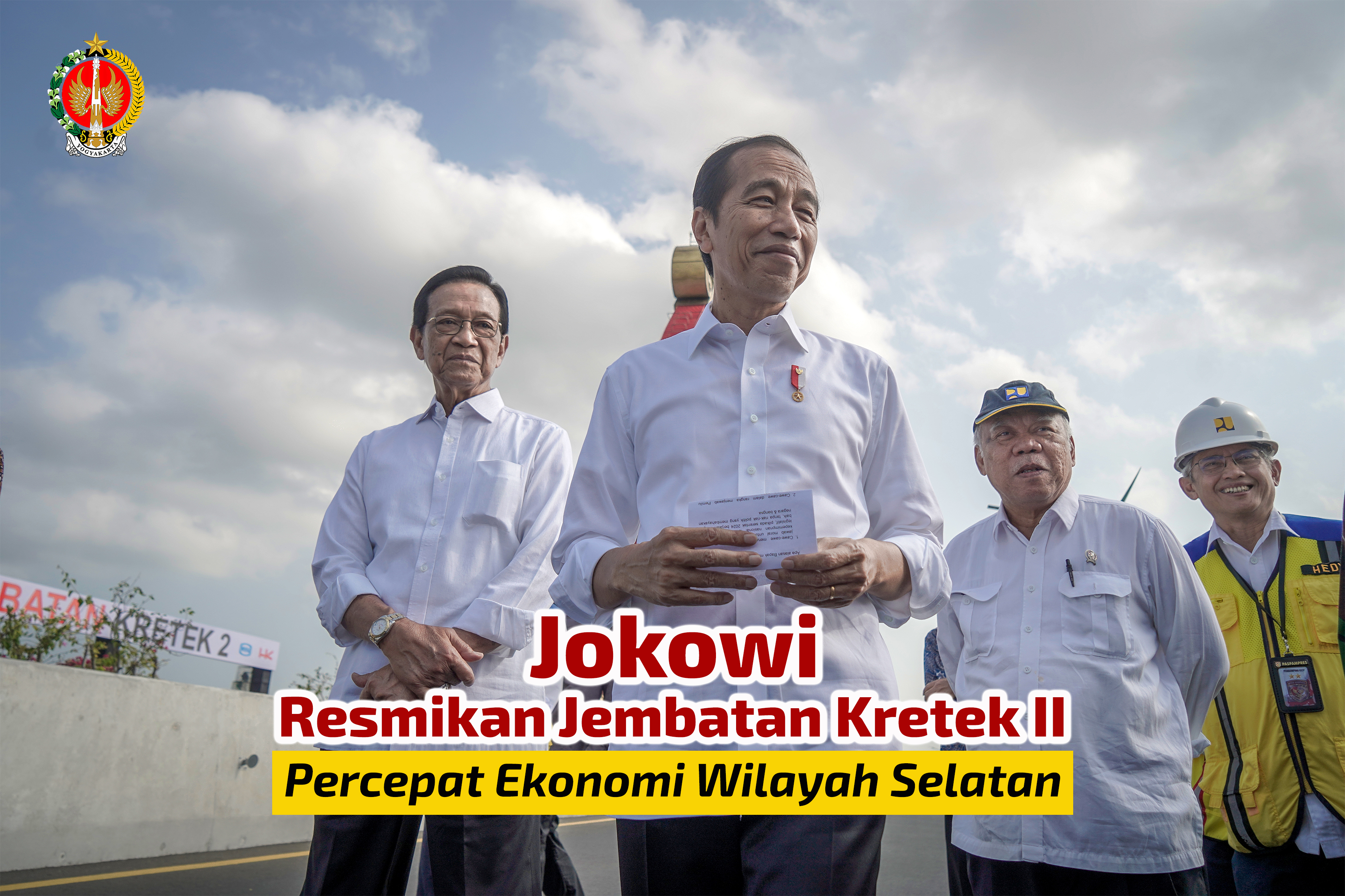 Presiden RI Resmikan Jembatan Kretek II, Percepat Ekonomi Wilayah Selatan